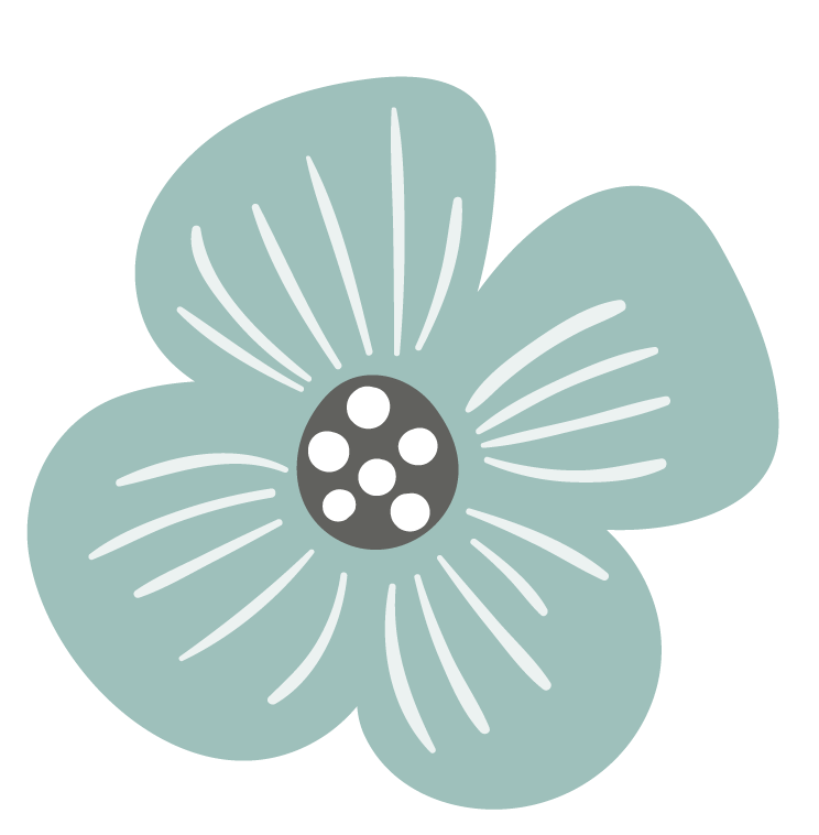 fleur bleu